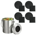 thumbnail image 3 of InterDesign Double Filtration Kitchen Compost Bin, Brushed Stainless Steel, 1.3 Gal, 3 of 10