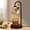Pattern 2, variant on Candle Warmer Lamp with Timer Dimmer Dark Brown Natural Wood Grain Texture Deep Lines Rustic Candle Lamp Warmer for Jar Candle with 4 Bulbs Birthday Gifts for Women House Warming Gifts