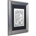 thumbnail image 2 of Trademark Fine Art "Zendoodles 25" Canvas Art by KCDoodleArt Black Matte, Silver Frame, 2 of 4