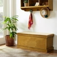 Crosley Furniture Brennan Entryway Storage Bench And Shelf In Natural