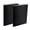 Black, variant on Molly & Mo Stretchable Book Covers, One Size, Solid Colors, Set of 2, Fits up to 8x10 inches (Black)