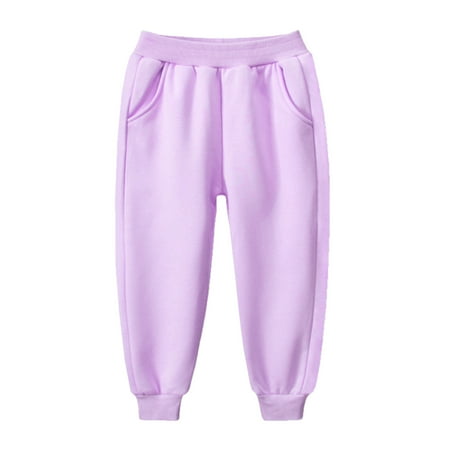 

WuLIQna Basic Plain Soft Jogger Pants Solid Color Cotton Pants Fall Winter Comfy Trousers Toddler Girls Boys Kids Sport Soild Fleece Casual Fashion Beach Cargo Casual Pants