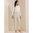 thumbnail image 2 of DARING DIVA Women's Straight Leg Dress Pants Packets Formal Long Trousers XX-Large Beige, 2 of 7