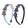 thumbnail image 1 of Bandas Laklulu para niñas pequeñas bandas de lentejuelas con dientes banda antideslizante accesorios para el cabello (2 piezas), 1 of 5