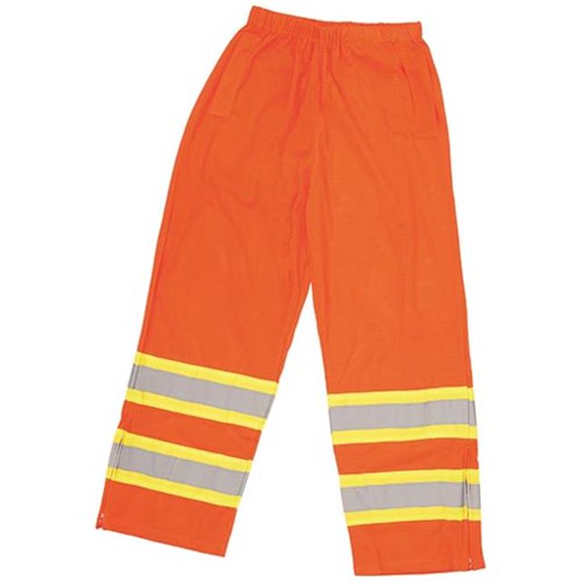 Pantalon de Travail en Maille Hi-Viz&44; Orange - Extra Large
