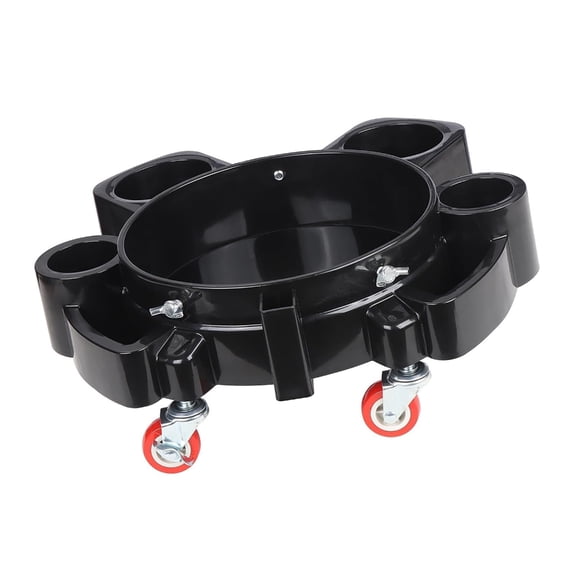 5Gal Professional Car Wash Bucket with Rotating & Locking Casters, Heavy-Duty Detailing Dollies