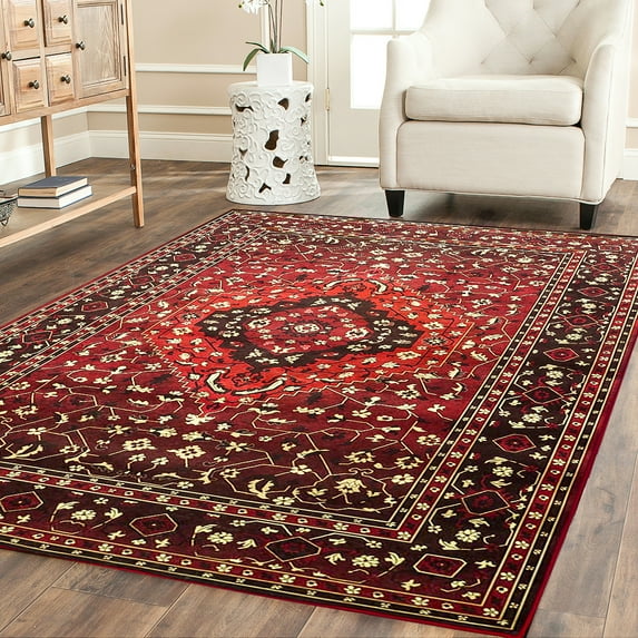 5' x 8' / 7' x 10' Luxury Ultra Soft Fluffy Area Rugs, Washable Floor Carpet Rugs for Dining Room,Bedroom,Living Room ,Vintage Large Sizes Indoor Outdoor Entry Area Rugs