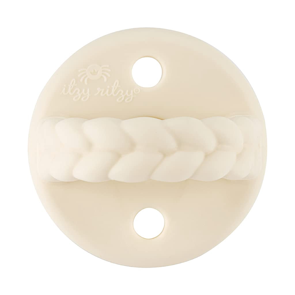 Itzy Ritzy Orthodontic Silicone Pacifier - 0-6m Toast & Buttercream