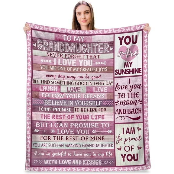 LHSHID Best Goddaughter Gifts from Godmother Godfather Gift for Goddaughter Goddaughter Birthday Gift Goddaughter Gifts for Mothers Day Christmas Goddaughter Blanket 30"x40"