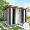 thumbnail image 6 of Simple Black White Stripes Outdoor Curtains for Patio Waterproof, Windproof Privacy Curtains with Weighted Bottom, Modern Stripes Outside Drapes for Picnic Garage Backyard Cabana 54"x95" 2 Panel, 6 of 8