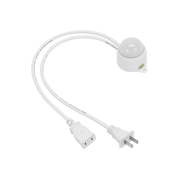 KAYYELAMP Waterproof Intelligent Infrared Body Sensor Switch with Plug Extension Cord for Indoor Outdoor(White)