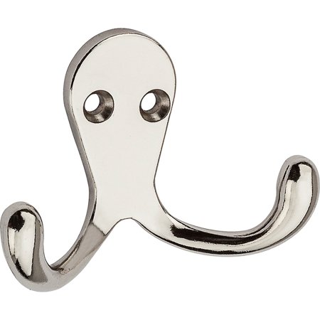 

3PC National Manufacturing Sales V163 Nickel Double Clothes Hook / 1 PK