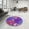 thumbnail image 4 of Ahgly Tapis Rectangulaire Lavable en Machine Intérieur Transitionnel Orchidée Foncée Violet, 2 Pieds x 4 Pieds, 4 of 7
