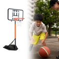 thumbnail image 1 of DYNWAVECA Foldable Basketball Hoop Folding Sports Equipment for Beach Backyard Outside Clear, 1 of 9