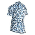 thumbnail image 3 of joogoo Blue Leopard Pattern Men's Cycling Jerseys Mountain Bike Short Sleeve Tops M, 3 of 7