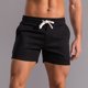 thumbnail image 3 of Pantalones Cortos Para Hombre Pantalones Cortos de Entrenamiento Pantalones de Algodón Sólido Deportes Elástico de Cintura Media Con Cordones Odeerbi ODB157437, 3 of 6