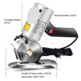 thumbnail image 4 of Electric Circular Knife Cutting Machine Clothing Electric Scissors Leather Fabric Paper Handheld Cutting Machine ,Lightweight and Comfortable, 4 of 5