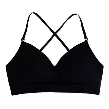 Clearance!Uooqdmx Bras for Women Push Up Bra Comfortable Back Fixing Breathable Cup Wrapping Chest Ammonia Bra Bandeau Bra Black One Size