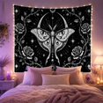 thumbnail image 2 of Moon Potion Bottle and Moths Tapestry Wall Hanging, 2 of 6