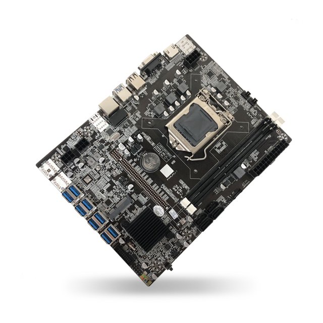 Matsuzay 1 Juego de accesorios de computadora para minero de placa base B75 8XPCIE a dispositivo de minería USB Juegos de teclado y mouse para computadora