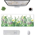 thumbnail image 2 of Spring Flower Breath Large Mouse Pad for Desk XL Gaming Mouse Pad 31.5x11.8in Extended Desk Mat Non-Slip Base Desk Pad with Stitched Edge Computer Keyboard Mouse Mat Gaming Mousepad for Home Office, 2 of 6