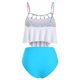 thumbnail image 3 of Traje de baño dividido para mujer a la moda, Bikini Sexy con estampado calado en la cintura Fridja  nalpqowj60689, 3 of 5