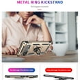 thumbnail image 4 of Compatible with Google Pixel 6 Pro Case Built-in 360 Ring Holder Kickstand, Extreme Protection Military Armor Magnetic Car Dual Layer Protective Heavy Duty Phone Cover For Google Pixel 6 Pro,Gold, 4 of 8
