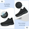 thumbnail image 5 of AFB Mens Slip on Walking Running Shoes Casual Fashion Sneakers Comfort Non Slip Work Sport Shoes, 5 of 9