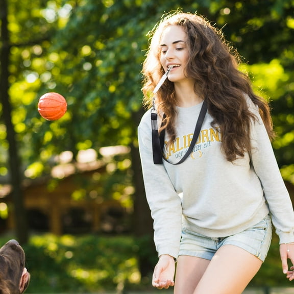 Pawsdot Dog Obedience Whistle 2Pcs - Portable White Lanyard for Fast Training