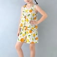 thumbnail image 2 of IFNWSV Toddler Girl Outfits Thin Suit Sleeveless Top Shorts Two-piece Set Home Wear Yellow 7-8 Years, 2 of 6