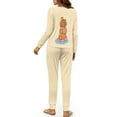 thumbnail image 5 of DISNIMO Capybara Printed Women's 2 Piece Lounge Sets Long Sleeve Sleepwear with Long Pants Casual Oversized Pajama Sets Crew Neck Loungewear Nightwear, 2XL, 5 of 7