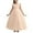 Beige, variant on Krdevn Elegant Long Girls Formal Dress with Bow and Beaded for Birthday Party Pageant Gown,Size:7-8 Years