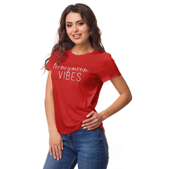 Inkdotpot Honeymoon Vibes ShirtBride Bachelorette Party Shirts Bridal T-Shirt Wedding Tshirt