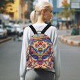 thumbnail image 7 of FORMRS Mini Backpack Purse for Women Quilted Travel Daypack Casual Shoulder Bag, Colorful Abstract Eagle, 7 of 7