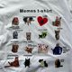 thumbnail image 3 of Camiseta grande con estampado de texto y estampado de animales kawaii americanos Y2K, estilo punk rock, cuello redondo, manga corta, de algodón, estilo harajuku, 3 of 5