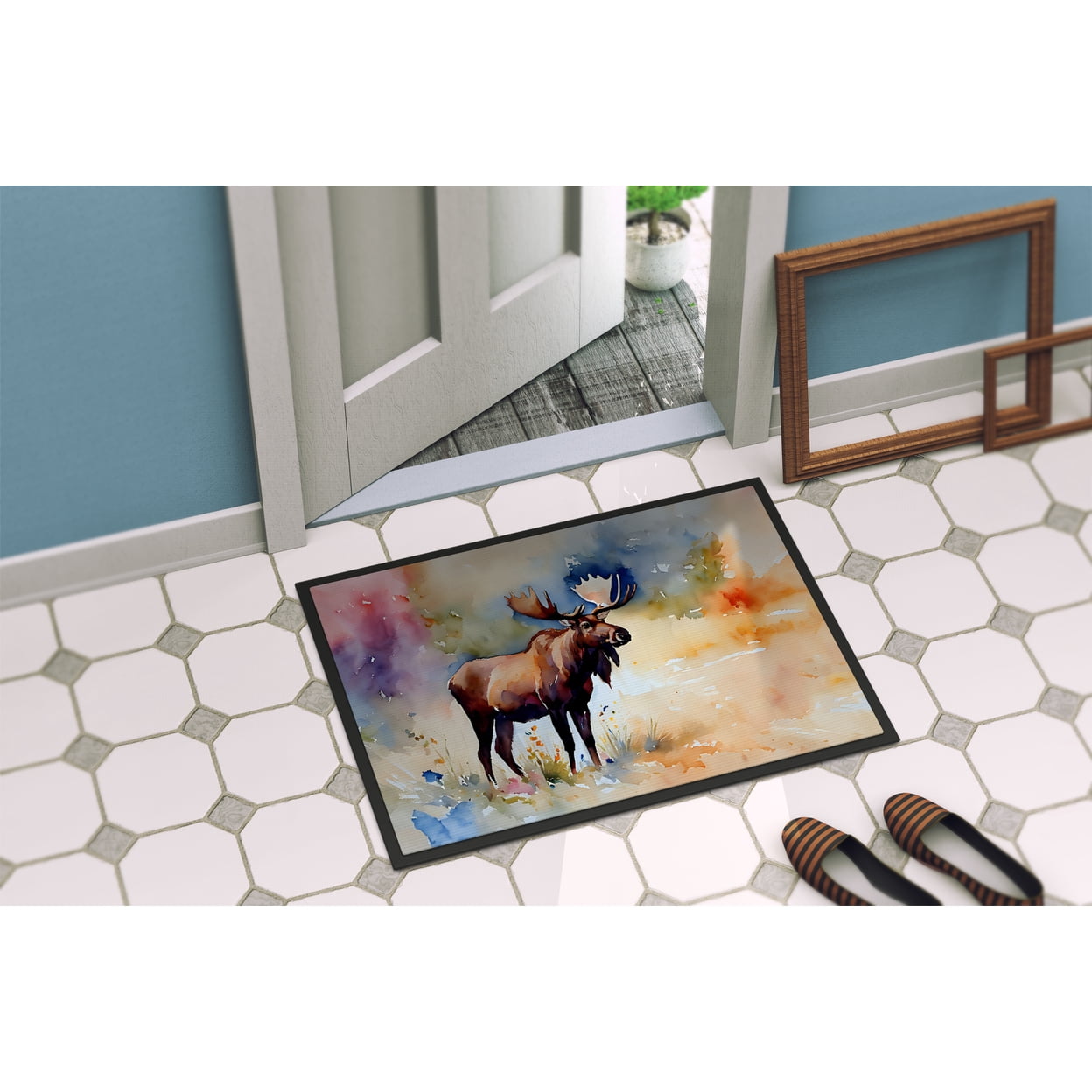 Carolines Treasures DAC2967MAT 0.15 x 18 x 27 in. Moose Doormat