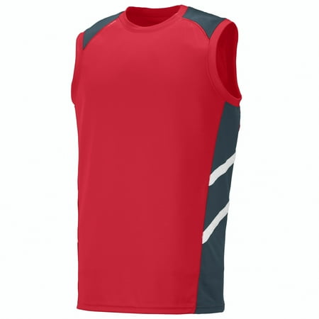 Mens Superlight Sleeveless Cycling Jersey - Augusta Sportswear Men's Oblique Sleeveless Jersey 2504