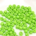 thumbnail image 4 of U8MO 800 Neon Color Opaque Glass Beads Rondelle 4mm (6/0) Mini Beads Spacer-Neon Red, 4 of 8