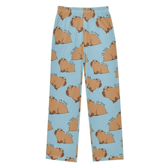 joogoo Capybara Animals Pajama Pants Pj Bottoms Sleepwear Lounge L
