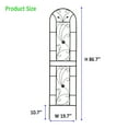 thumbnail image 3 of Heavy Duty Rustproof Black Iron Garden Trellis 2 Pack  19.7" x 86" For Potted Plant Support & Climbing Vines, 3 of 7