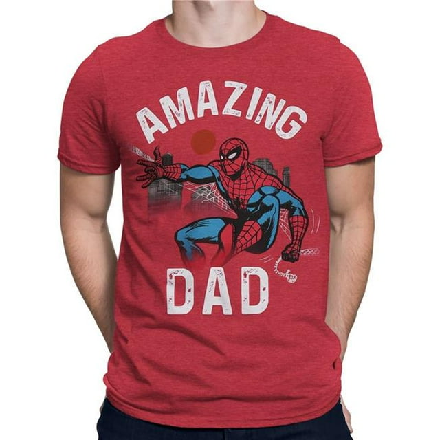 Spider-Man 859163-medium Spider-Man Amazing Dad Mens T-Shirt - Medium