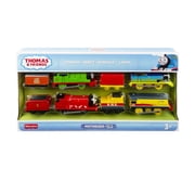 Thomas & Friends Thomas, Percy, James & Rebecca Motorized Toy Train Play Vehicle Pack, 4 Engines