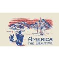 thumbnail image 2 of Americana America The Beautiful Adult Short Sleeve Tee-XXL-Off-White, 2 of 3