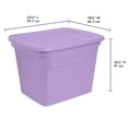 thumbnail image 2 of Sterilite 68L Tote- Lilac, 2 of 3