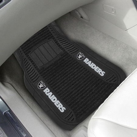 UPC 842989034924 product image for Oakland Raiders Two-Piece Deluxe Car Mat Set - No Size | upcitemdb.com