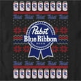 thumbnail image 2 of Men's Pabst Christmas Logo Graphic Tee Black 2X Large, 2 of 5