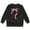 Black, variant on Boys Sweatshirts Boys Girls Bow Print Crew Neck Long Sleeve Pullover Hoodless Top Black 5-6 Years