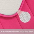 thumbnail image 5 of PiccoCasa Home Memory Foam Non-slip Washable Warm Toilet Pads Mats Rug 2 in 1 Hot Pink, 5 of 6