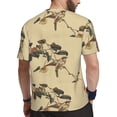 thumbnail image 2 of Wukai Vintage Bird Print Men's Short-Sleeved Mesh T-Shirt,Quick-Dry Short Sleeve Workout T-Shirt-X-Small, 2 of 8