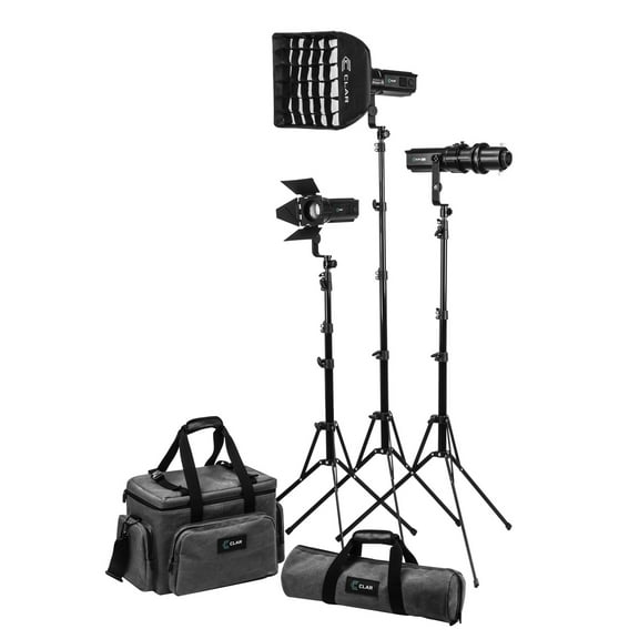 CLAR S30 Focusing LED Light 3-Light Kit (Godox S30-D)